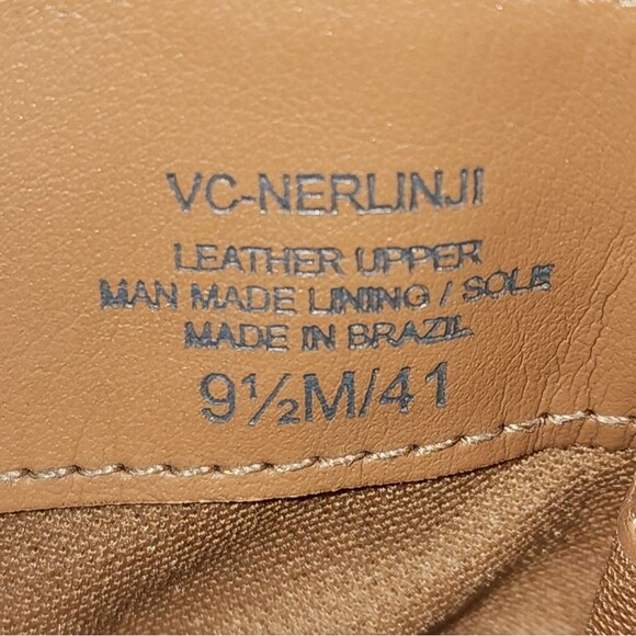 Vince Camuto NWOT Nerlinji Light Cognac Brown Suede Ankle Booties Size 9.5 - Picture 12 of 12